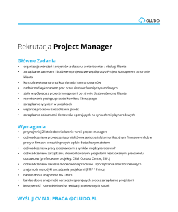 Rekrutacja Project Manager