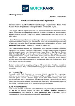 Świat Zabaw w Quick Parku Mysłowice