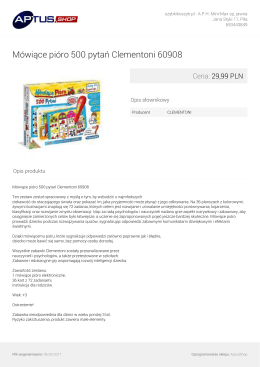 M&oacute;wiące pi&oacute;ro 500 pytań Clementoni 60908