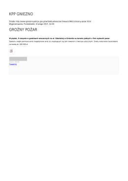 KPP GNIEZNO GROŹNY POŻAR