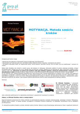 MOTYWACJA. Metoda sześciu krok&oacute;w