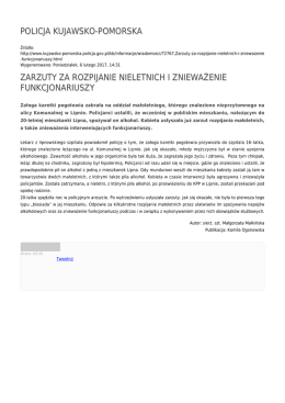 policja kujawsko-pomorska zarzuty za rozpijanie nieletnich i