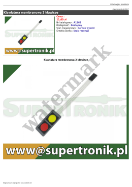 Klawiatura membranowa 2 klawisze