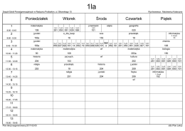 Plan lekcji od 30.01.2017 ()