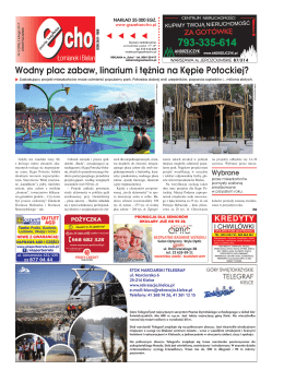 Wodny plac zabaw, linarium i tężnia na Kępie Potockiej?