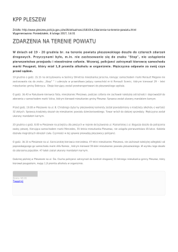 Generuj PDF - KPP Pleszew