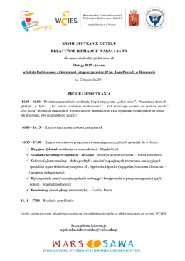 Program - Edukacja Warszawa