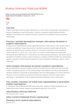 Generuj PDF - Biuletyn Informacji Publicznej MSWiA