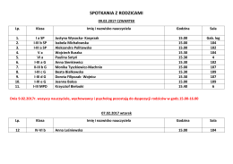SPOTKANIA Z RODZICAMI