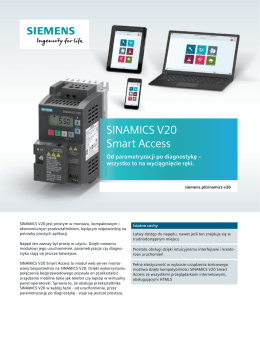 SINAMICS V20 Smart Access - Automatyka