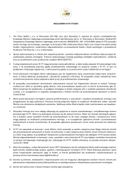 Pobierz regulamin Hi Fit