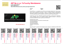 AIP Sp z oo Łańcuchy Nierdzewne