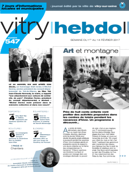 Vitry hebdo 547 - Mairie de Vitry-sur