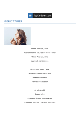 Mieux t`aimer - Top Chretien