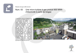 Num. 63 Une micro-turbine à gaz produit 900 MWh d