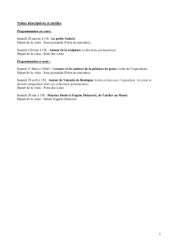 la programmation janvier-mai 2017