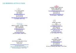 Annuaire SPLM - Syndicat des Professionnels de la location Meubl&eacute;e