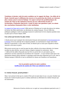 Hadopi contre le made in France