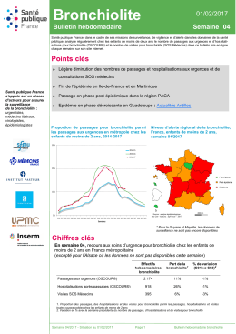 Bronchiolite - InVS - Santé publique France