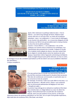 Coup d`&oelig;il sur les sorties en salles