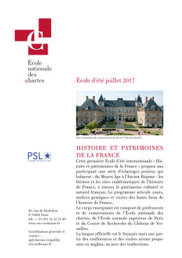 chartes des nationale &Eacute;cole