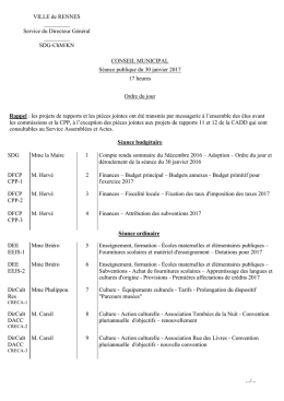 Modèle d`ordre du jour