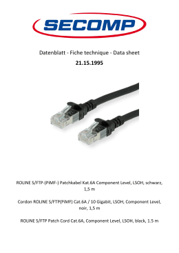Datenblatt - Fiche technique