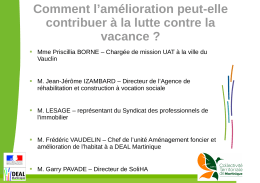 Table ronde "comment l`amélioration peut