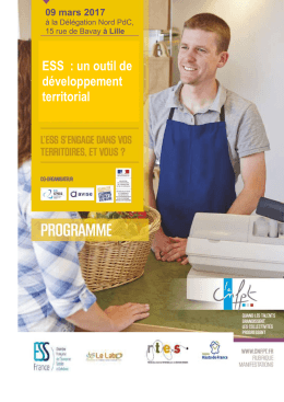 ESS : un outil de d&eacute;veloppement territorial - DRJSCS Hauts-de