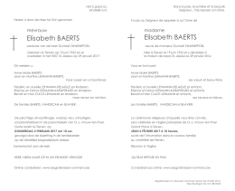 Elisabeth BAERTS Elisabeth BAERTS