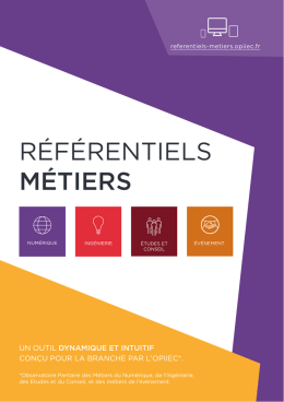 référentiels métiers