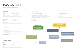 MON CV - Florent Delahaye