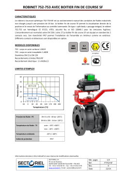 ROBINET 752-753 AVEC BOITIER FIN DE COURSE SF