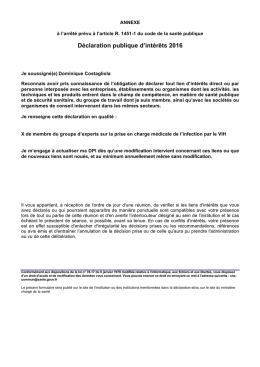 Dominique Costagliola - Conseil national du sida
