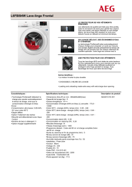 L6FBI94W Lave-linge Frontal