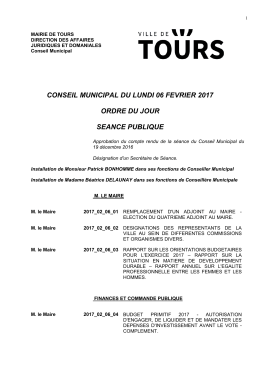 oj séance du cm du 6 février 2017