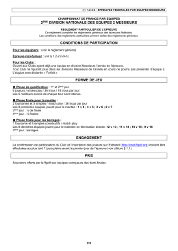 2eme division nationale des equipes 2 messieurs conditions de