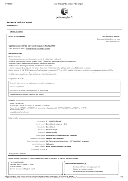 Opérateur/Opératrice parc acrobatique en hauteur H/F