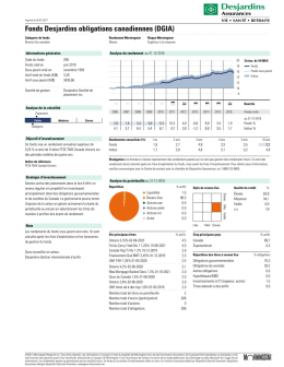 Fonds Desjardins obligations canadiennes (DGIA)