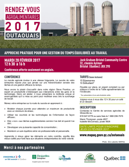 Téléchargez le programme de l`activité