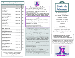 formulaire ecole printemps 2017