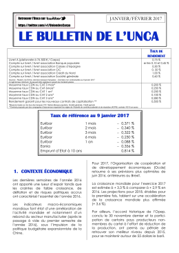Bulletin de l`Unca - Janvier / F&eacute;vrier 2017