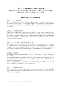 Télécharger le règlement