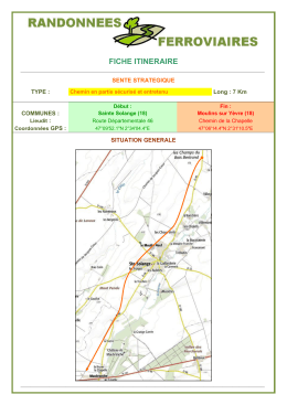 fiche itineraire - Inventaires Ferroviaires De France