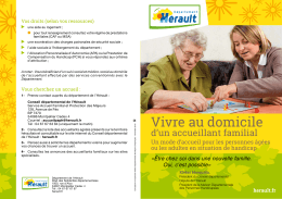 Vivre au domicile