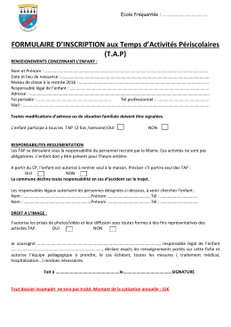 Formulaire d`inscription t&eacute;l&eacute;chargeable