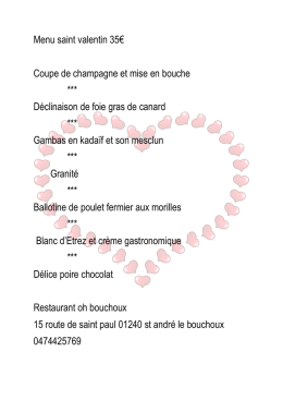 Voir le menu - Oh Bouchoux