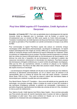 Communiqu&eacute; de Presse