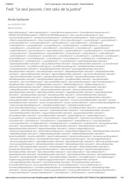 Fwd_ _Le seul pouvoir, c`est celui de la justice_