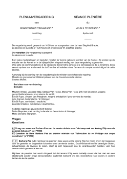 plenumvergadering s&eacute;ance pl&eacute;ni&egrave;re